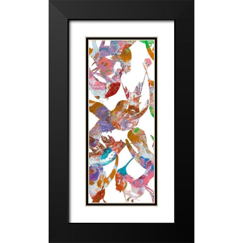 Bright Flight Birds IV Black Modern Wood Framed Art Print with Double Matting by Studio W