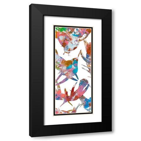 Bright Flight Birds V Black Modern Wood Framed Art Print with Double Matting by Studio W