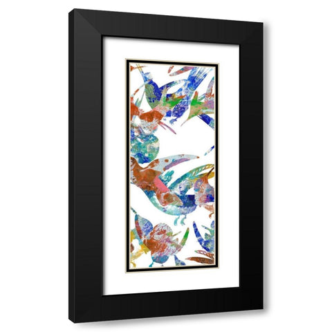 Bright Flight Birds VI Black Modern Wood Framed Art Print with Double Matting by Studio W
