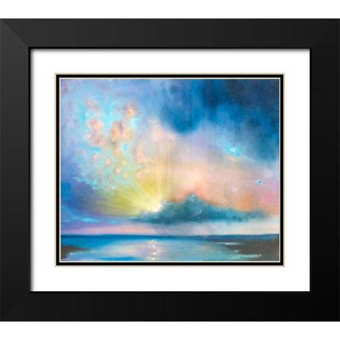 Heaven is Around You Black Modern Wood Framed Art Print with Double Matting by Quin, Marabeth