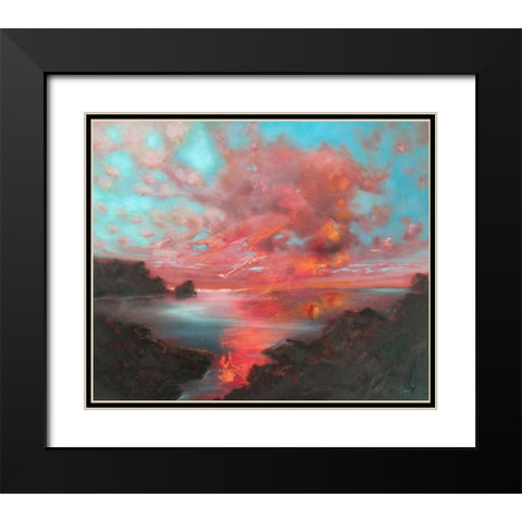 Nothing Has Ever Black Modern Wood Framed Art Print with Double Matting by Quin, Marabeth