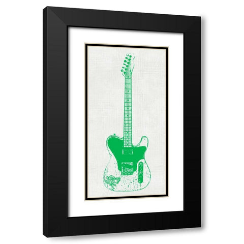 Guitar Collector II Black Modern Wood Framed Art Print with Double Matting by Inge, Kevin Wade