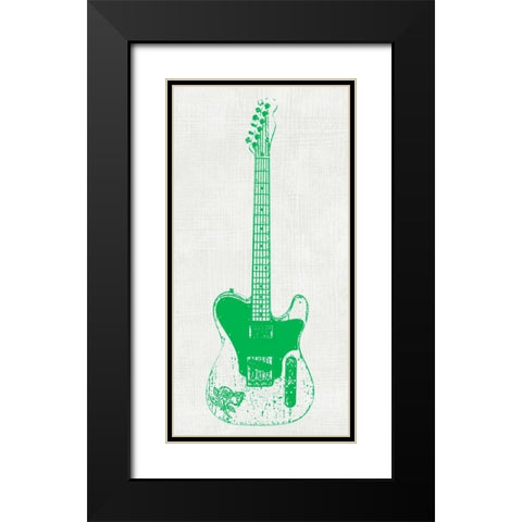 Guitar Collector II Black Modern Wood Framed Art Print with Double Matting by Inge, Kevin Wade