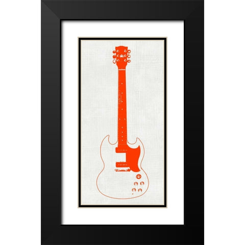 Guitar Collector III Black Modern Wood Framed Art Print with Double Matting by Inge, Kevin Wade