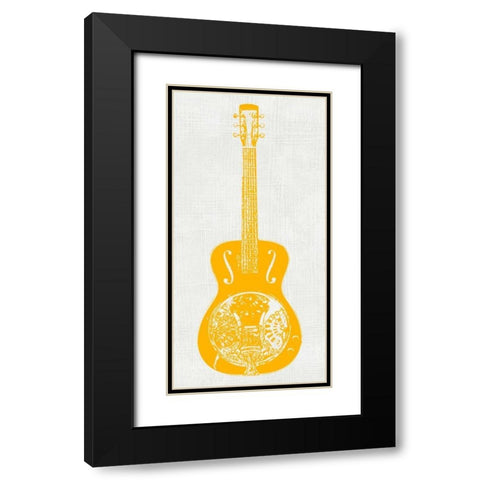 Guitar Collector IV Black Modern Wood Framed Art Print with Double Matting by Inge, Kevin Wade