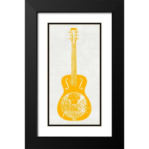 Guitar Collector IV Black Modern Wood Framed Art Print with Double Matting by Inge, Kevin Wade