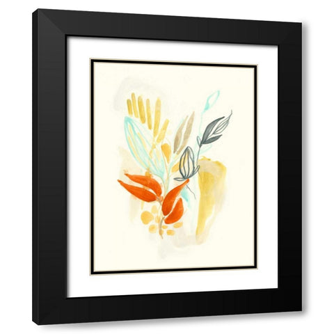 Bouquet Moderne I Black Modern Wood Framed Art Print with Double Matting by Vess, June Erica