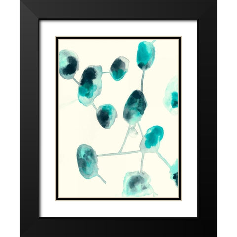 Fluid Structure II Black Modern Wood Framed Art Print with Double Matting by Vess, June Erica
