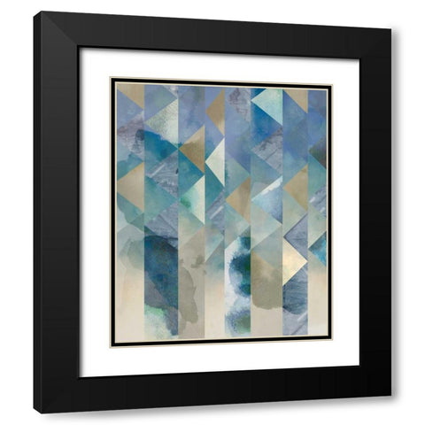 Ocean Reflections I Black Modern Wood Framed Art Print with Double Matting by Zarris, Chariklia