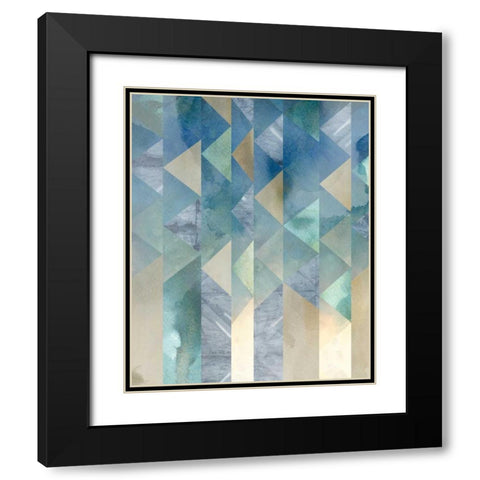 Ocean Reflections II Black Modern Wood Framed Art Print with Double Matting by Zarris, Chariklia