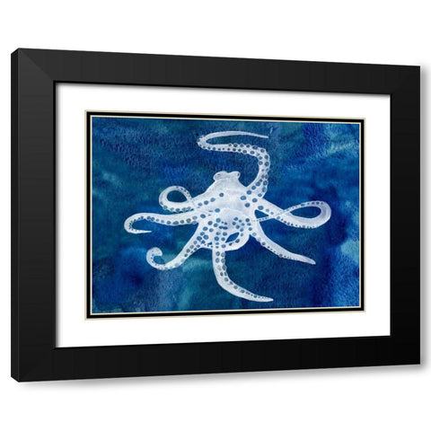 Cephalopod II Black Modern Wood Framed Art Print with Double Matting by Ludwig, Alicia