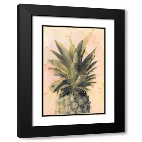 Pineapple Delight I Black Modern Wood Framed Art Print with Double Matting by McCavitt, Naomi