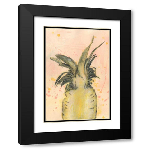 Pineapple Delight II Black Modern Wood Framed Art Print with Double Matting by McCavitt, Naomi