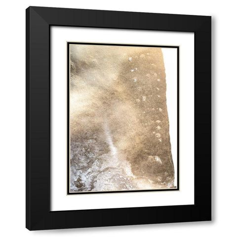 Gold Fusion I Black Modern Wood Framed Art Print with Double Matting by Contacessi, Julia