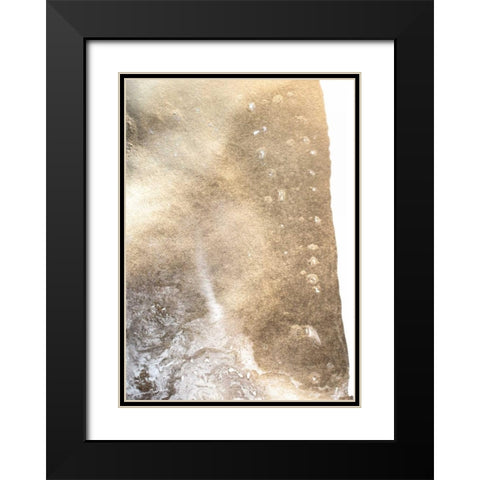 Gold Fusion I Black Modern Wood Framed Art Print with Double Matting by Contacessi, Julia