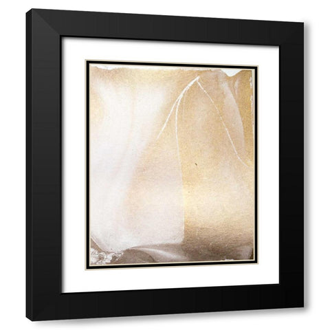 Gold Fusion IV Black Modern Wood Framed Art Print with Double Matting by Contacessi, Julia