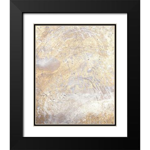 Gold Fusion VII Black Modern Wood Framed Art Print with Double Matting by Contacessi, Julia