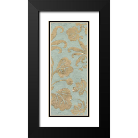 Graceful Garden Triptych III Black Modern Wood Framed Art Print with Double Matting by Vess, June Erica