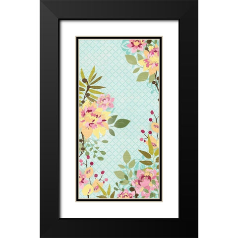 Sangria Garden II Black Modern Wood Framed Art Print with Double Matting by Vess, June Erica