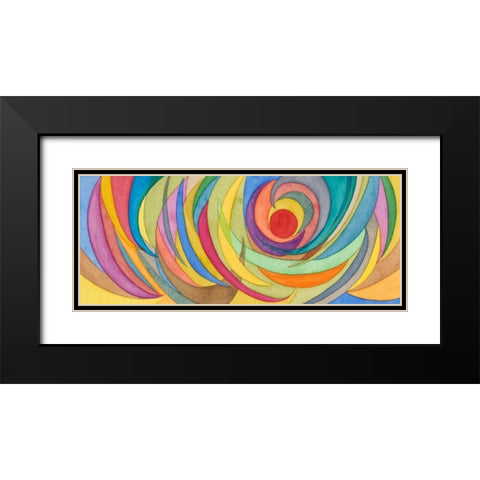 Watercolor Arches Black Modern Wood Framed Art Print with Double Matting by Galapon, Nikki