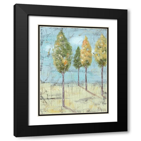 Grove II Black Modern Wood Framed Art Print with Double Matting by Reynolds, Jade