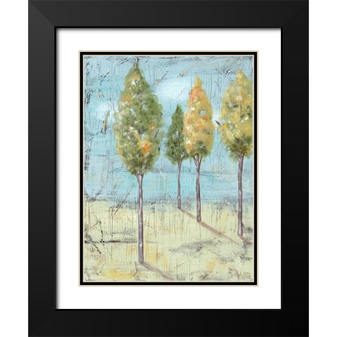 Grove II Black Modern Wood Framed Art Print with Double Matting by Reynolds, Jade