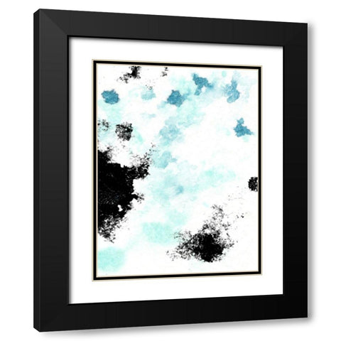 Blue Nebula II Black Modern Wood Framed Art Print with Double Matting by Vess, June Erica