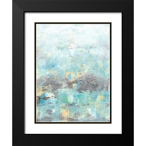 Cerulean Reflections I Black Modern Wood Framed Art Print with Double Matting by McCavitt, Naomi