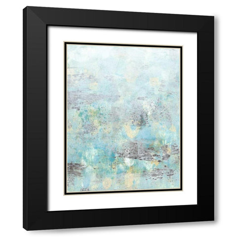 Cerulean Reflections II Black Modern Wood Framed Art Print with Double Matting by McCavitt, Naomi