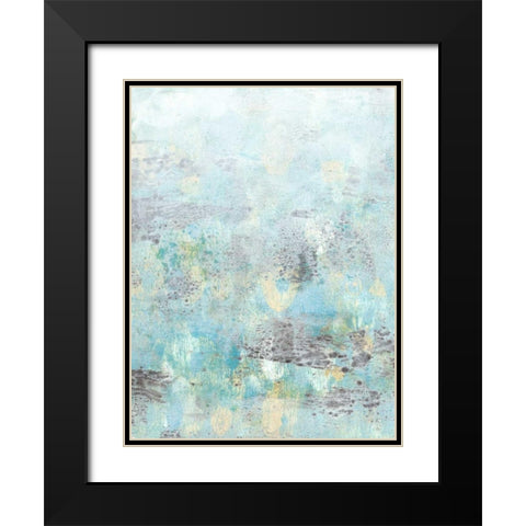 Cerulean Reflections II Black Modern Wood Framed Art Print with Double Matting by McCavitt, Naomi