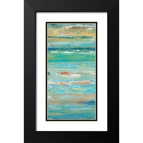 Riptide I Black Modern Wood Framed Art Print with Double Matting by OToole, Tim