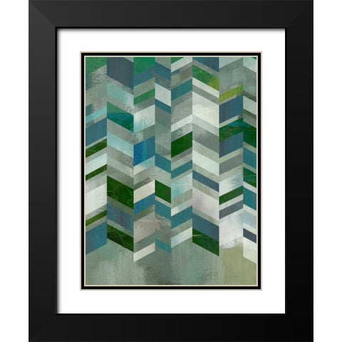 Ocean Elements I Black Modern Wood Framed Art Print with Double Matting by Zarris, Chariklia