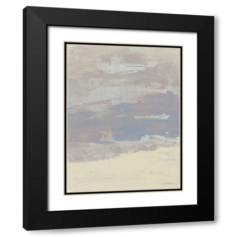 Mute Outpost II Black Modern Wood Framed Art Print with Double Matting by Lam, Vanna