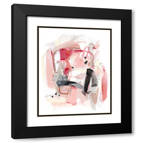 Soft Speak  II Black Modern Wood Framed Art Print with Double Matting by Long, Christina