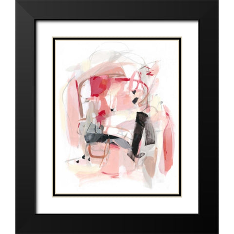 Soft Speak  II Black Modern Wood Framed Art Print with Double Matting by Long, Christina