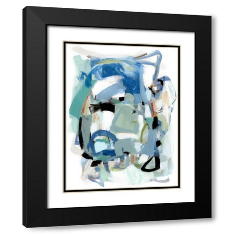 Fall IV Black Modern Wood Framed Art Print with Double Matting by Long, Christina