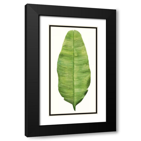 Tropical Breeze Leaves IV Black Modern Wood Framed Art Print with Double Matting by McCavitt, Naomi