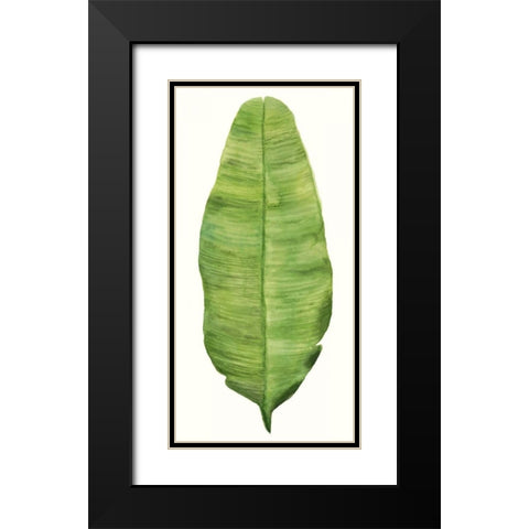 Tropical Breeze Leaves IV Black Modern Wood Framed Art Print with Double Matting by McCavitt, Naomi