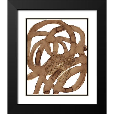 Journey III Black Modern Wood Framed Art Print with Double Matting by McKenzie, Steve