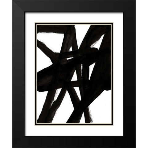 Jagged II Black Modern Wood Framed Art Print with Double Matting by McKenzie, Steve