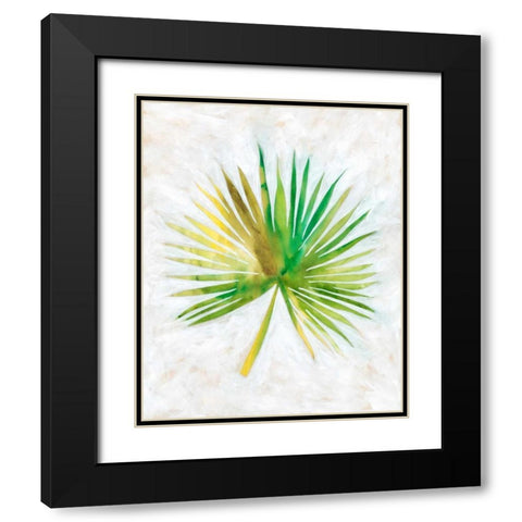 Ocean Side Palms  II Black Modern Wood Framed Art Print with Double Matting by Zarris, Chariklia