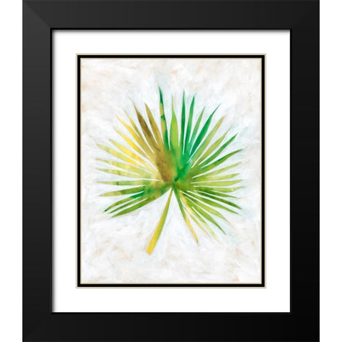 Ocean Side Palms  II Black Modern Wood Framed Art Print with Double Matting by Zarris, Chariklia