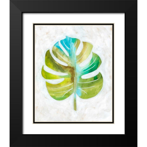 Ocean Side Palms  III Black Modern Wood Framed Art Print with Double Matting by Zarris, Chariklia