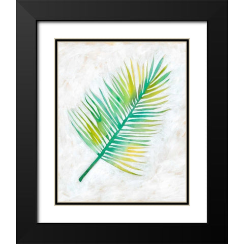 Ocean Side Palms  IV Black Modern Wood Framed Art Print with Double Matting by Zarris, Chariklia