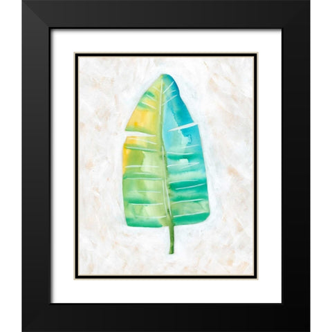 Ocean Side Palms  V Black Modern Wood Framed Art Print with Double Matting by Zarris, Chariklia