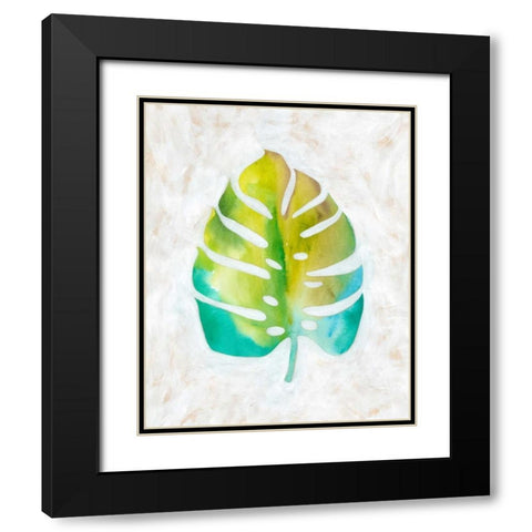 Ocean Side Palms  VI Black Modern Wood Framed Art Print with Double Matting by Zarris, Chariklia