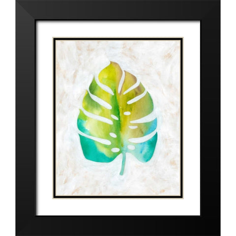 Ocean Side Palms  VI Black Modern Wood Framed Art Print with Double Matting by Zarris, Chariklia