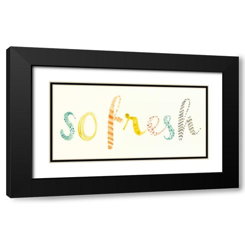 Fresh and Clean I Black Modern Wood Framed Art Print with Double Matting by Vess, June Erica