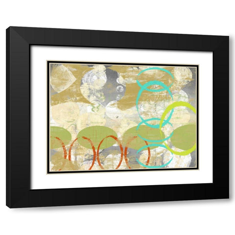 Oculus Orbs I Black Modern Wood Framed Art Print with Double Matting by Goldberger, Jennifer