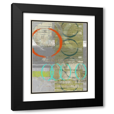 Linking  II Black Modern Wood Framed Art Print with Double Matting by Goldberger, Jennifer